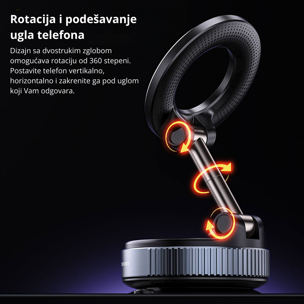 Magnetni vakuumski držač za telefon