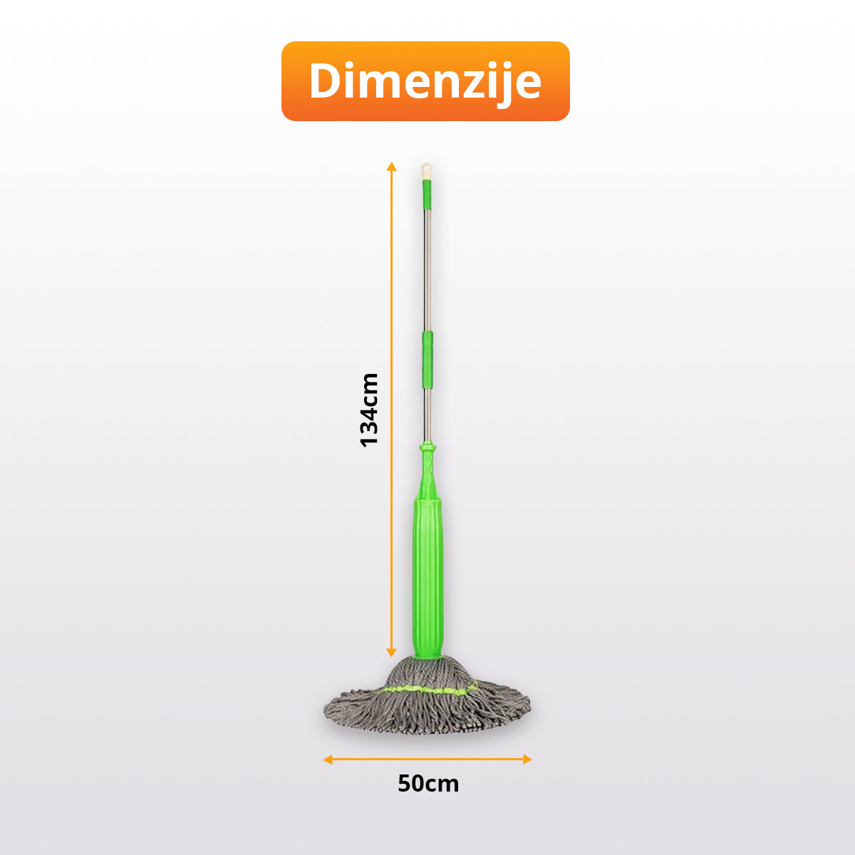 Brzoupijajući mop sa automatskim ceđenjem