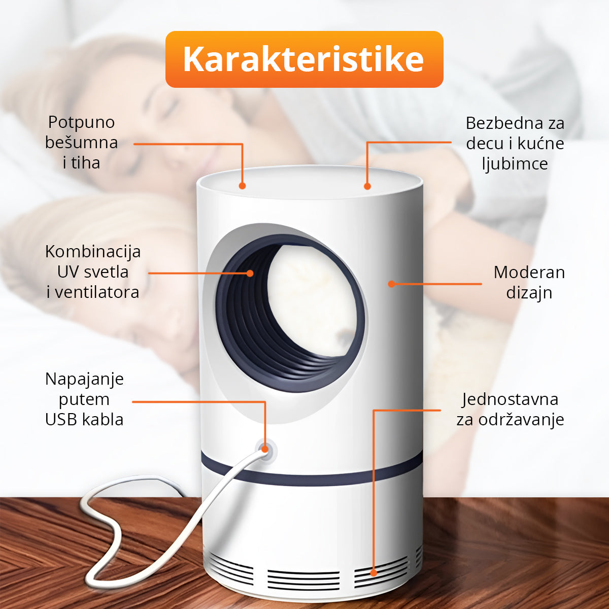 UV lampa za hvatanje komaraca