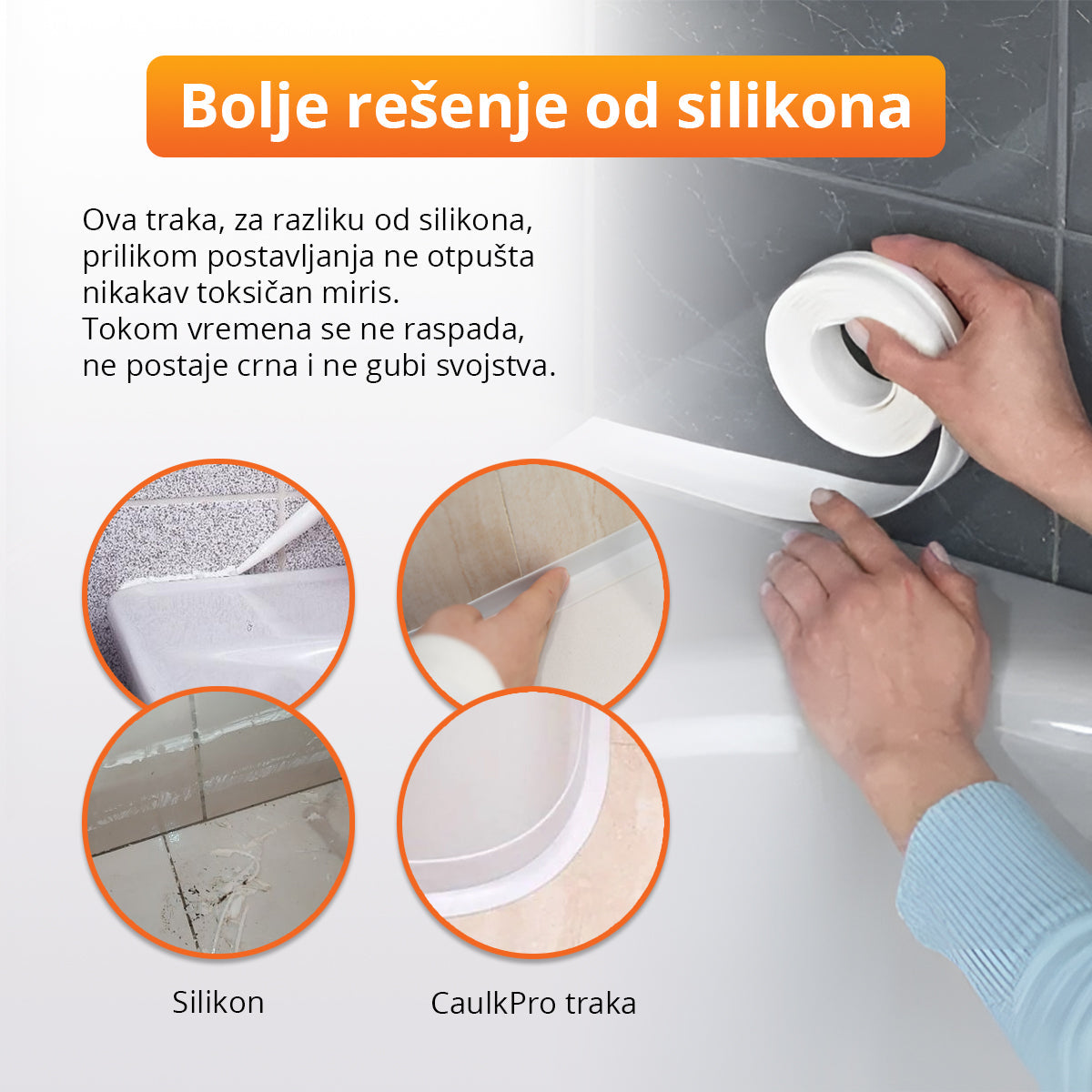 Samolepljiva vodootporna traka za uglove (3.2 metra)