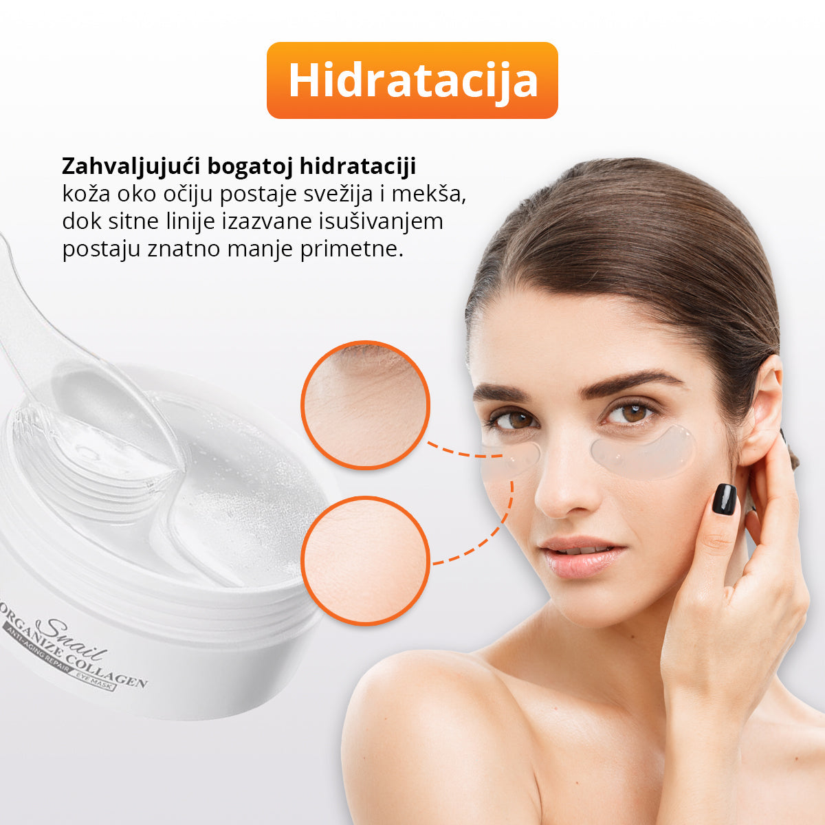 Gel jastučići sa kolagenom za predeo oko očiju (30 pari)