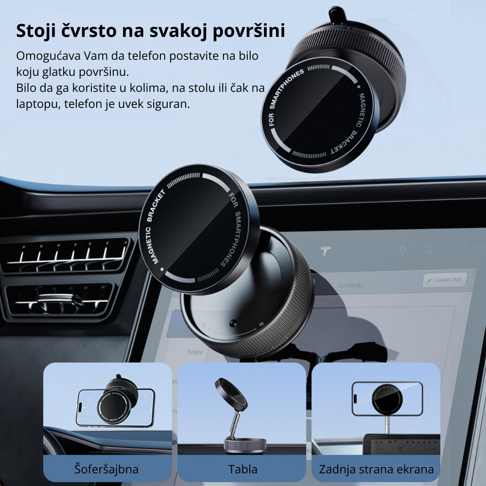 Magnetni vakuumski držač za telefon