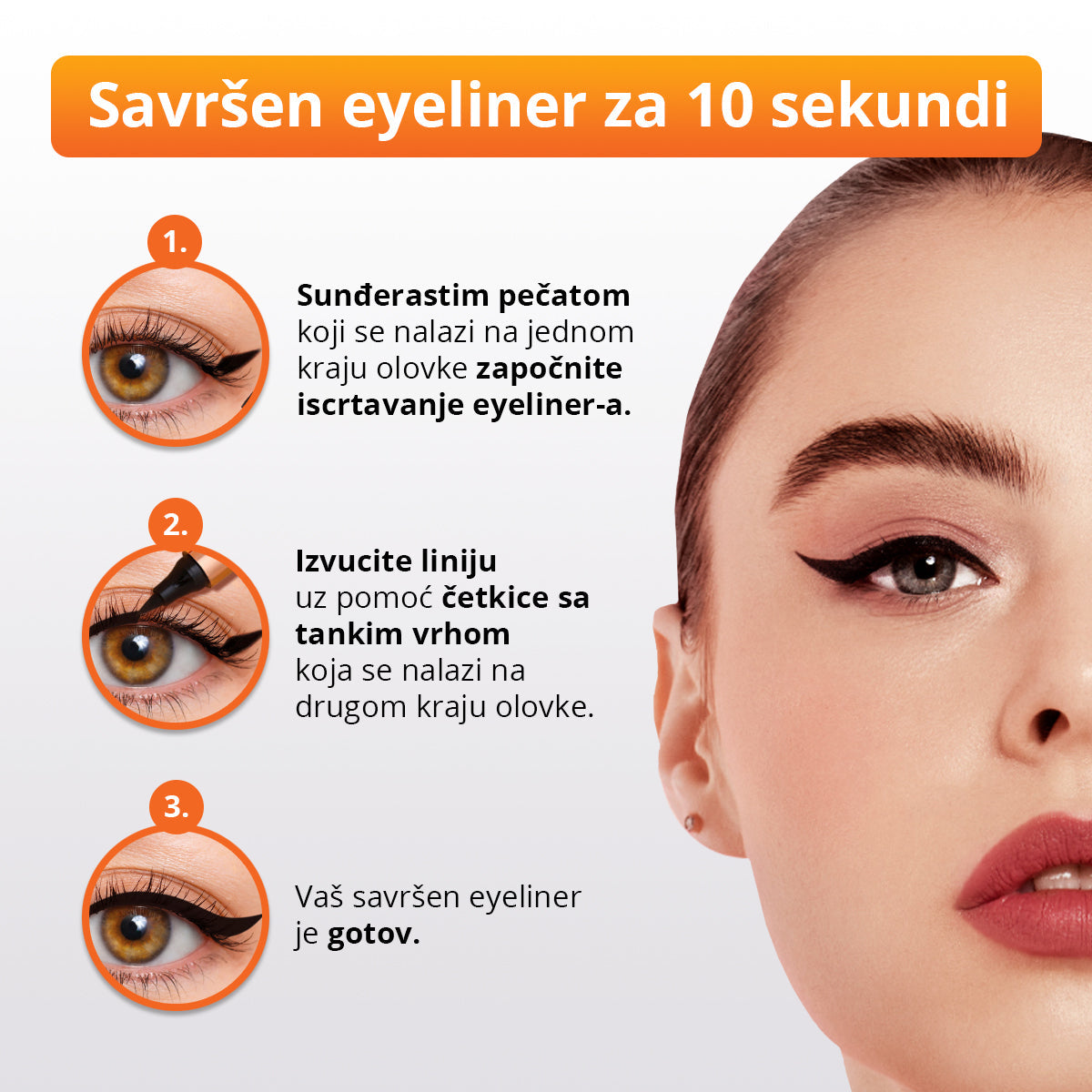 Dvostrana vodootporna eyeliner olovka