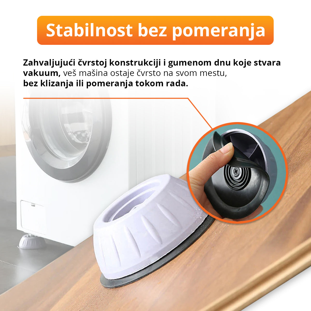 Podmetači za stabilizaciju veš mašine (4 komada)