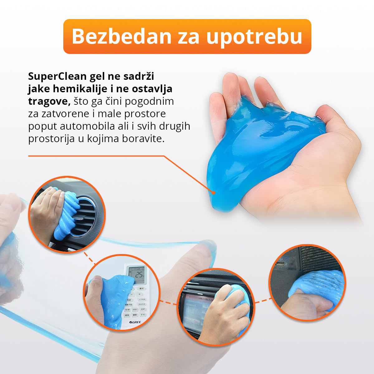 Gel za višekratno čišćenje prljavštine