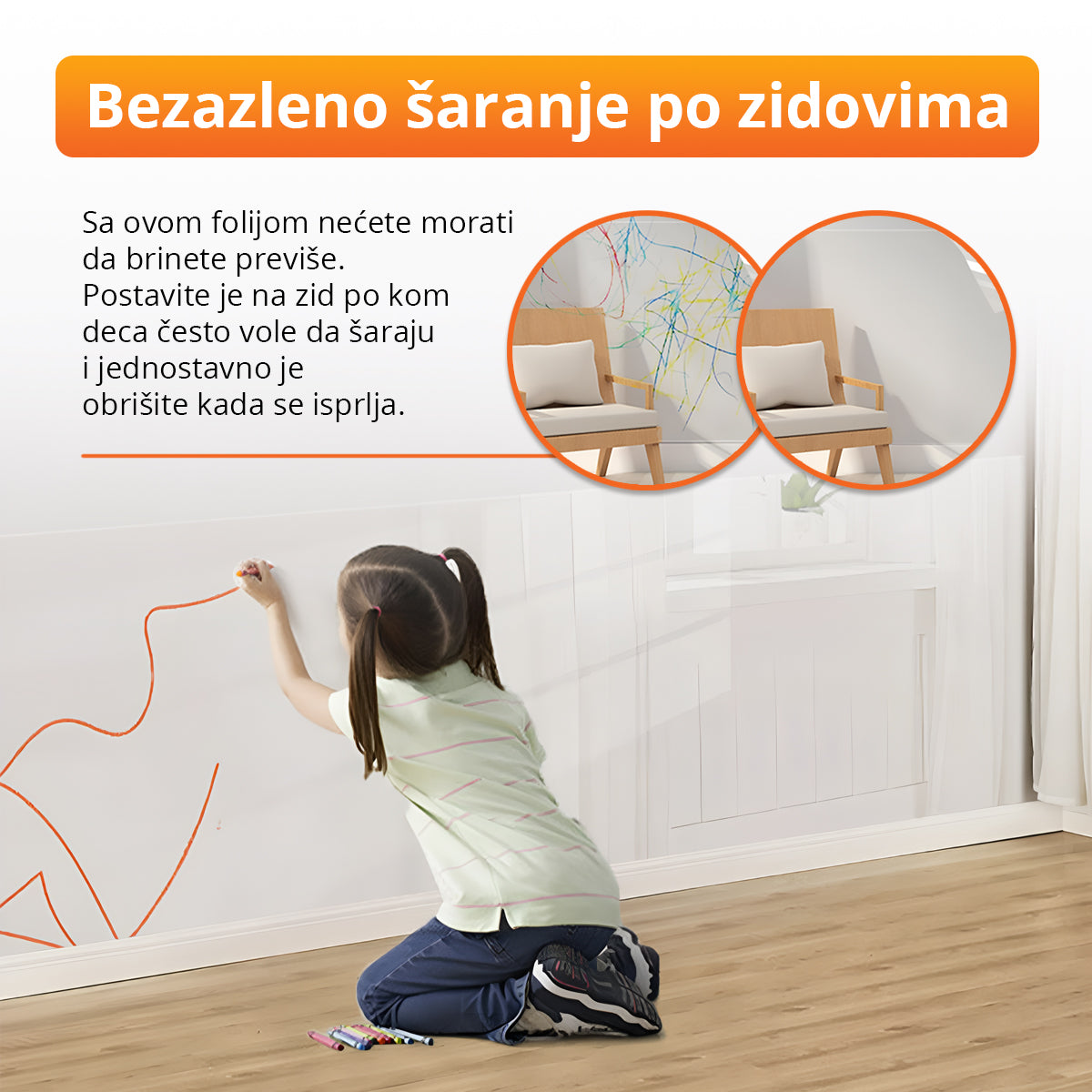 Providna samolepljiva zaštitna folija (3m x 60cm)