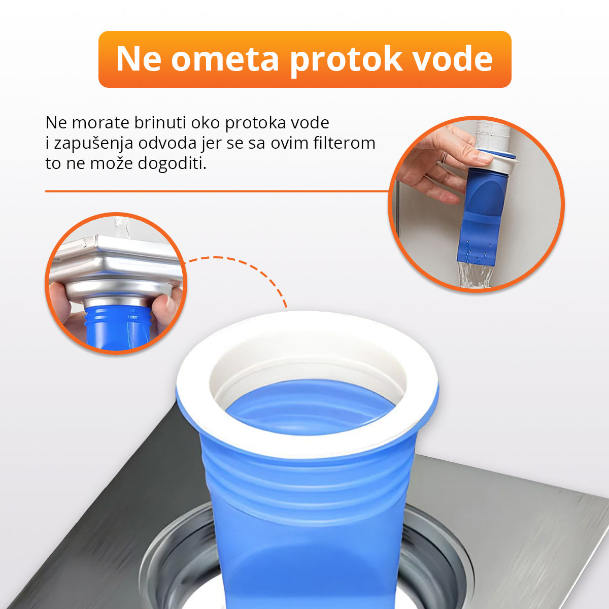 Filter protiv neprijatnih mirisa iz odvoda (4 komada)