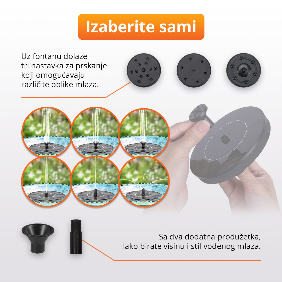 Solarna fontana za dvorište