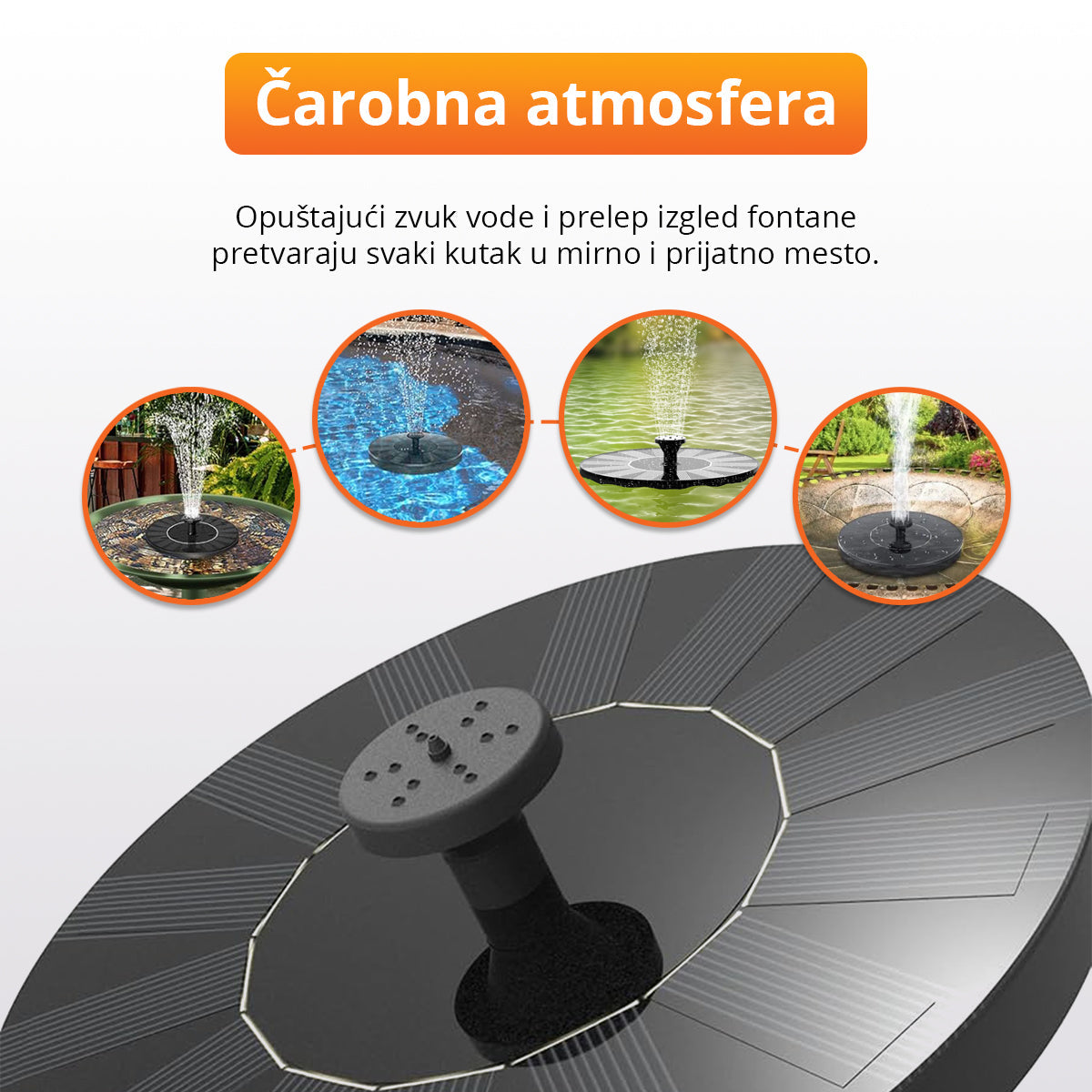 Solarna fontana za dvorište