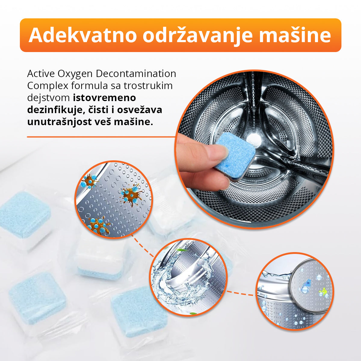 Tablete za čišćenje veš mašine (12 komada)