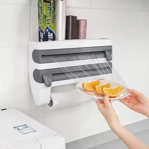 Držač za ubruse i folije- Zidni oragnizer i sekač folija