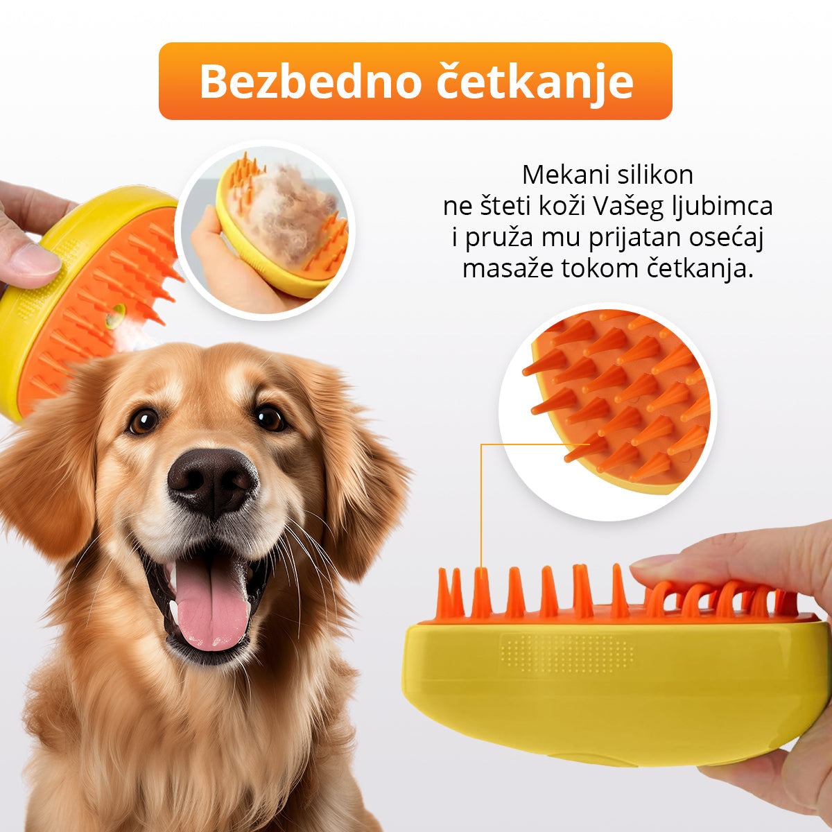 Četka za lako uklanjanje dlaka kućnih ljubimaca