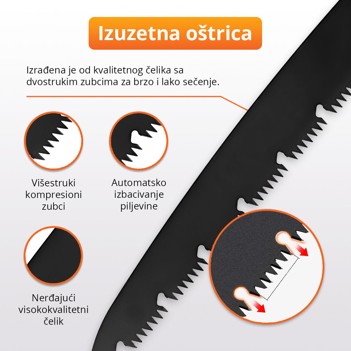 Ručna preklopna testera