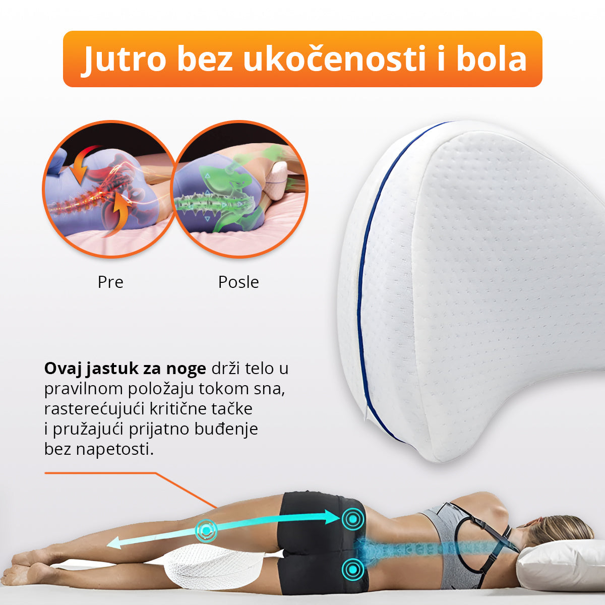 Jastuk za noge od memorijske pene