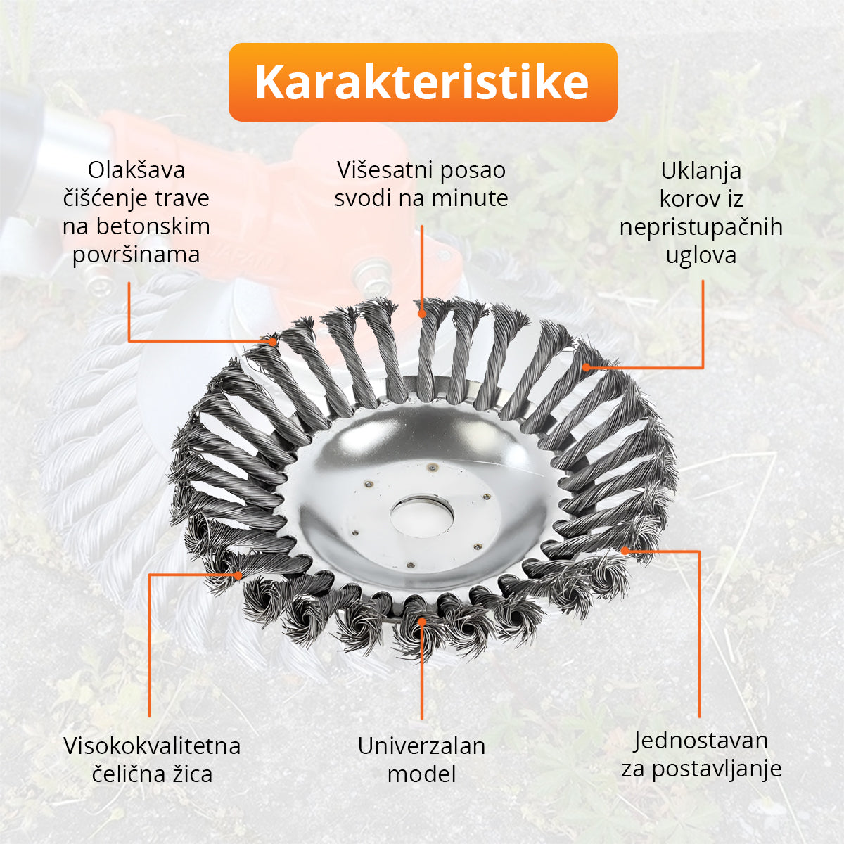 Žičana glava za trimer za uklanjanje korova
